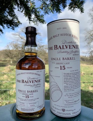 Bottle of Balvenie Single Barrel Sherry Cask Whisky